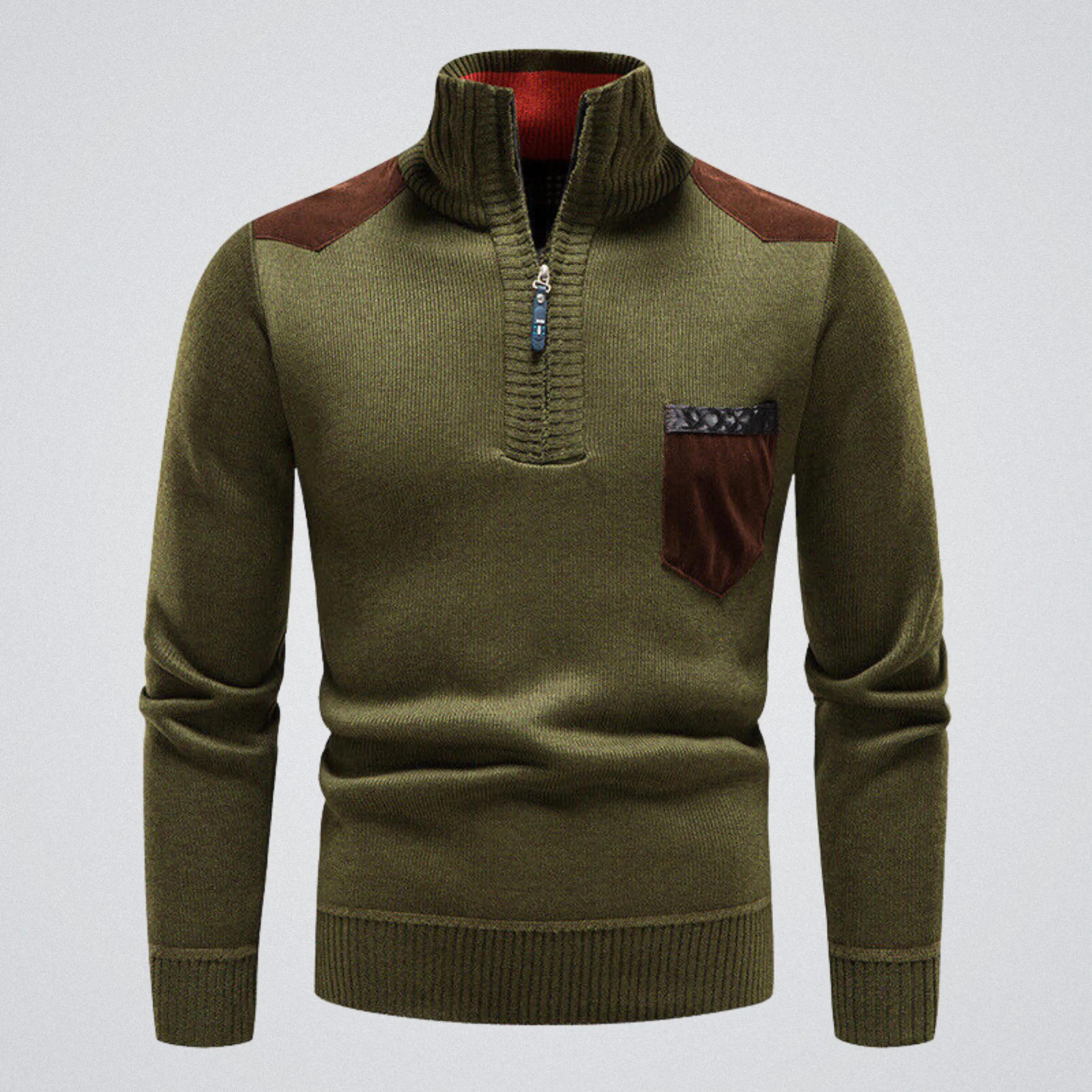 Adrian Urban Chic – Moderner Patchwork-Pullover für urbanen Trendsetter.