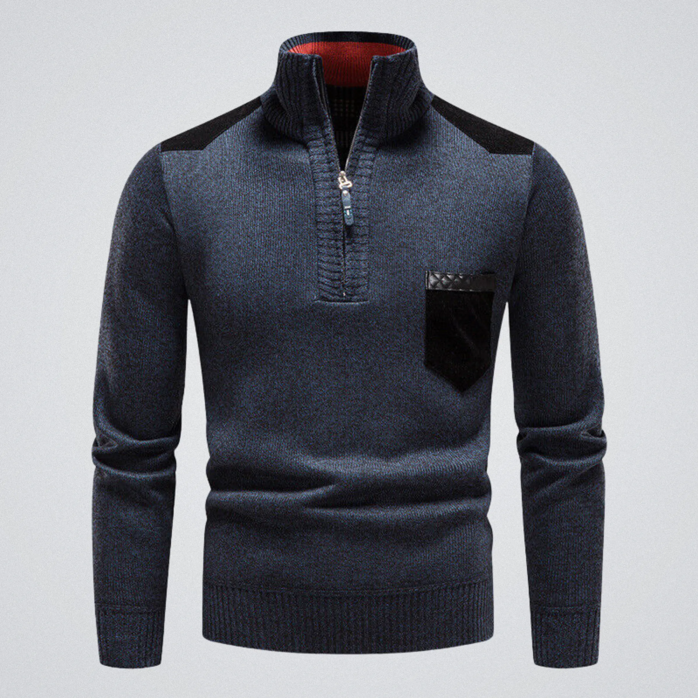 Adrian Urban Chic – Moderner Patchwork-Pullover für urbanen Trendsetter.