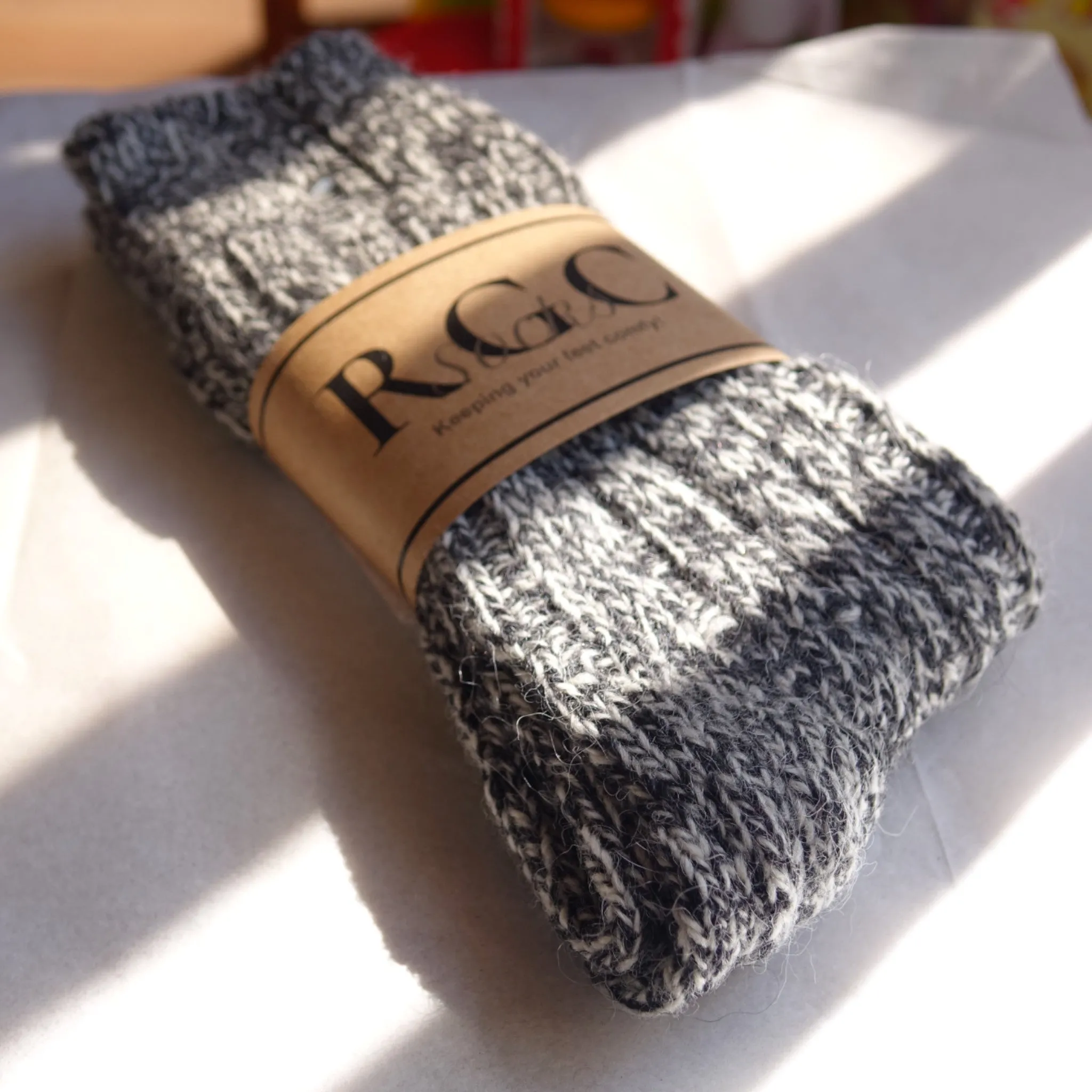 Alpaca Socks natural Wool Zebra