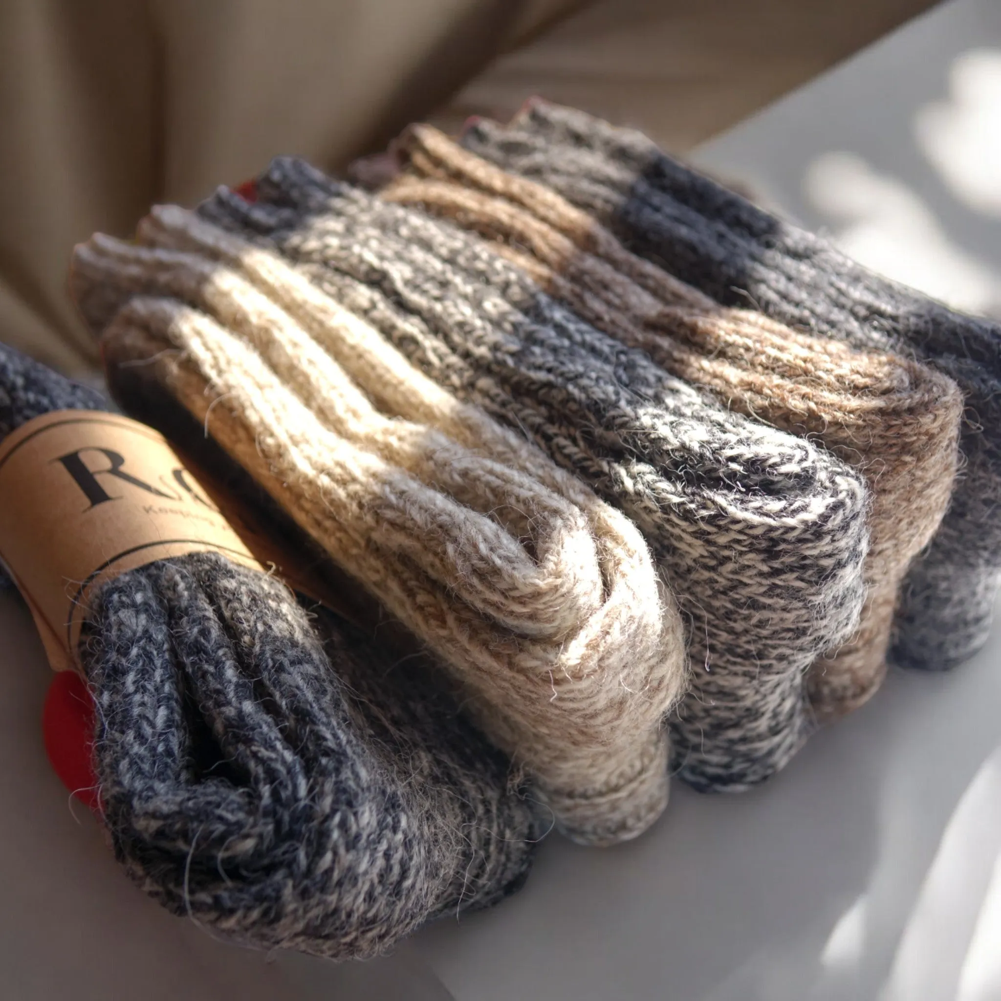 Alpaca Socks natural Wool Zebra
