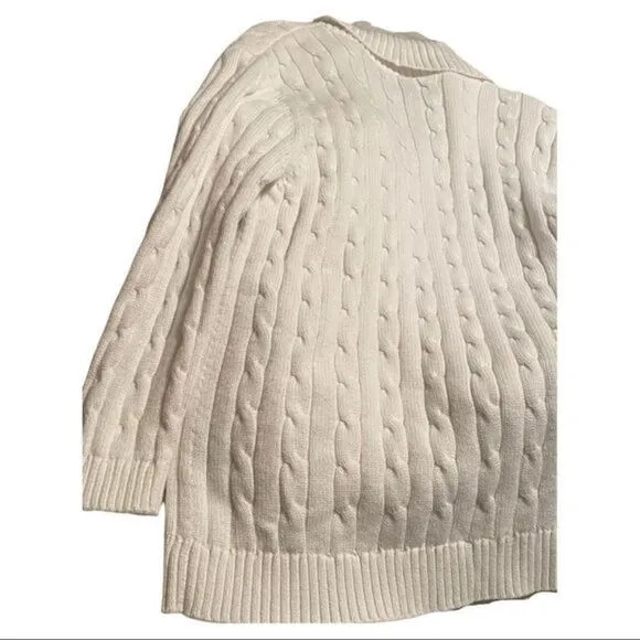 American living Cable Knit Cardigan NWT