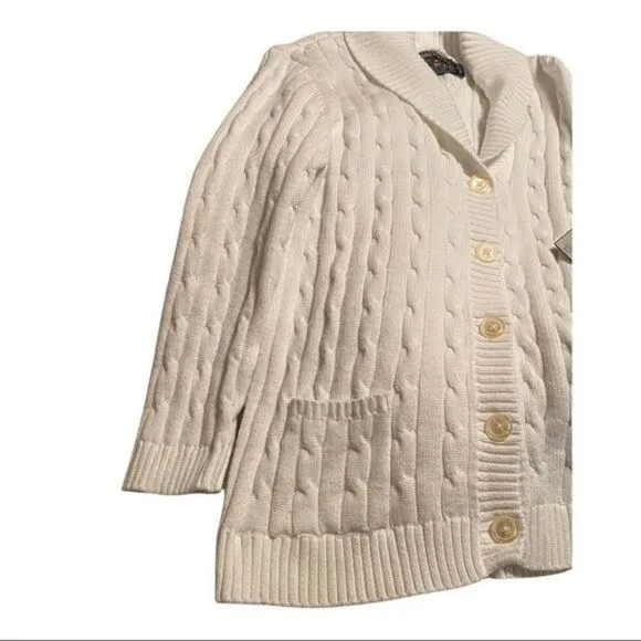 American living Cable Knit Cardigan NWT