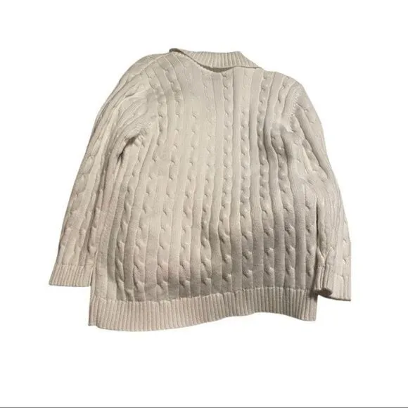 American living Cable Knit Cardigan NWT