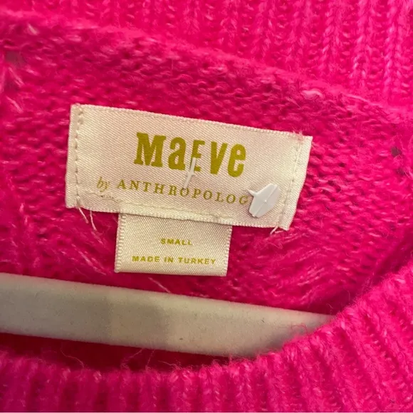 Anthro Maeve Twofer Cable Knit Sweater