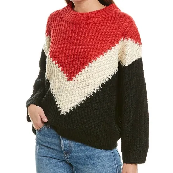 Anthropologie Bishop   Young The Anthem Oversized Knit Sweater in Black