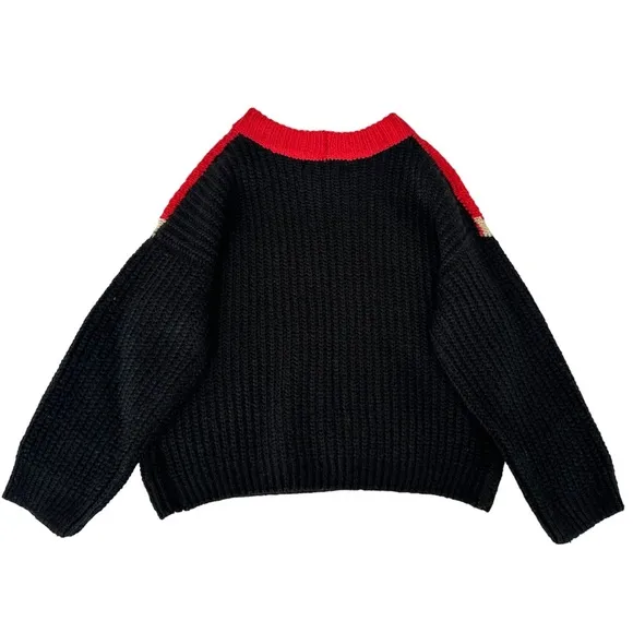 Anthropologie Bishop   Young The Anthem Oversized Knit Sweater in Black