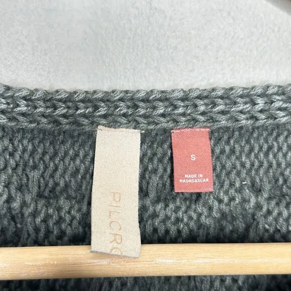 ANTHROPOLOGIE x PICLRO Micro Fisherman Sweater Forest Green Sz S {3W13}