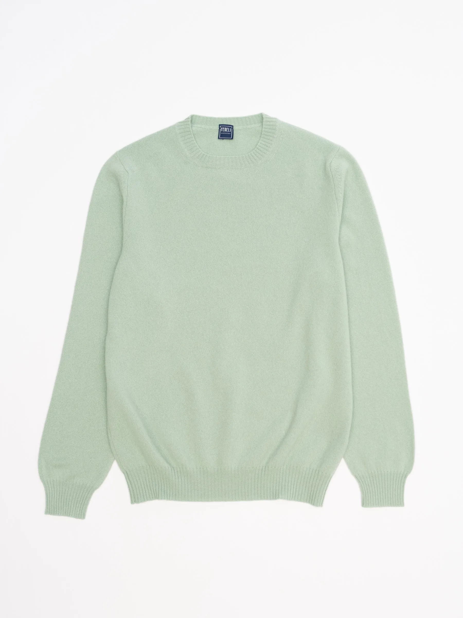 Argentina Persia Cashmere Sweater - Seafoam Green