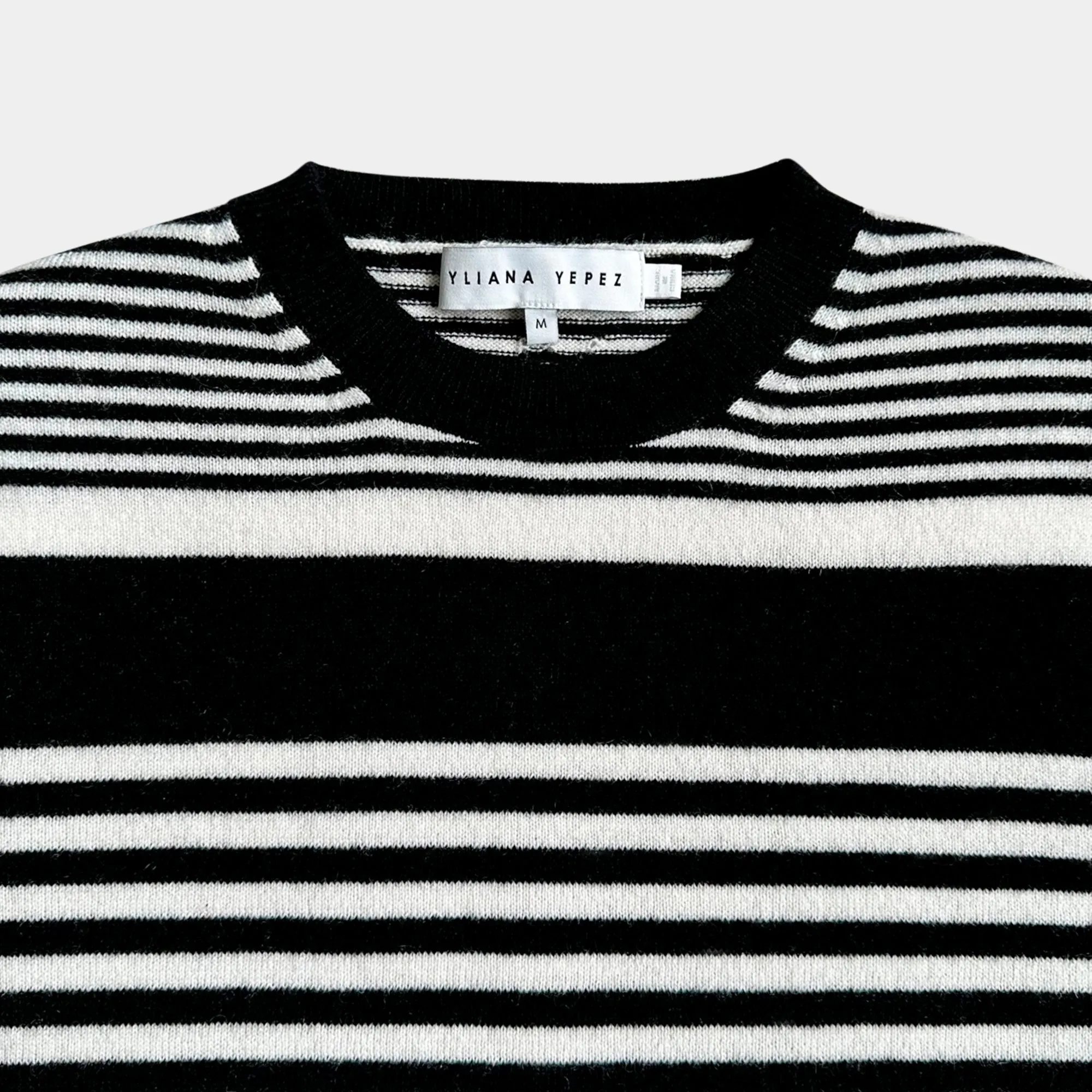 Aspen sweater cashmere black/white