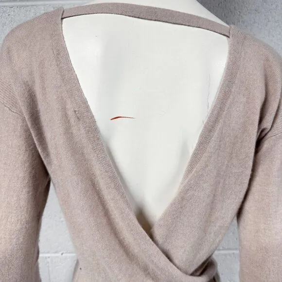 Athleta 100% Cashmere Criss Cross Sweater Womens Size M Medium