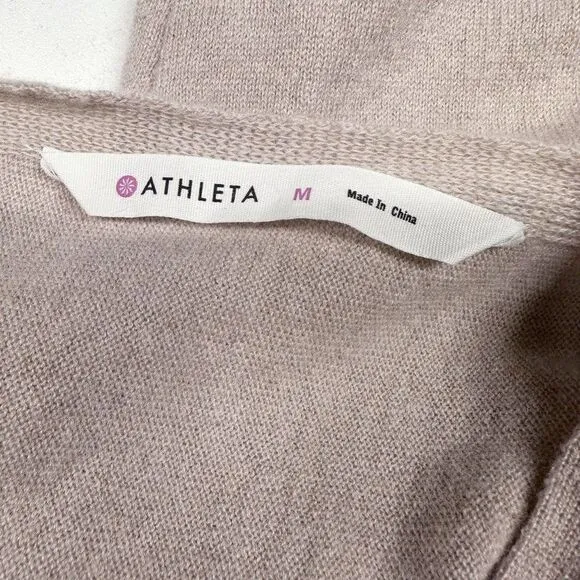 Athleta 100% Cashmere Criss Cross Sweater Womens Size M Medium