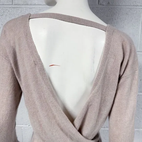 Athleta 100% Cashmere Criss Cross Sweater Womens Size M Medium