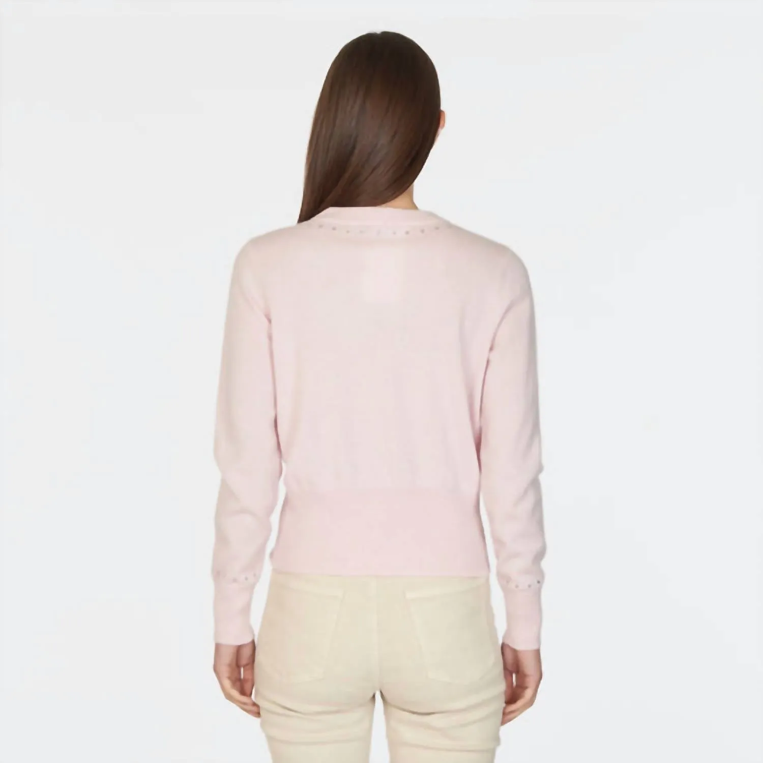 Autumn Cashmere - Placed Jewel Crew Sweater