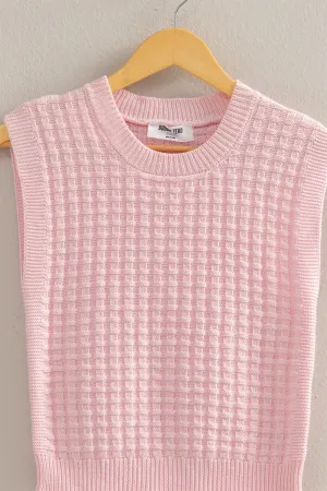 Baby Pink Sweater Vest