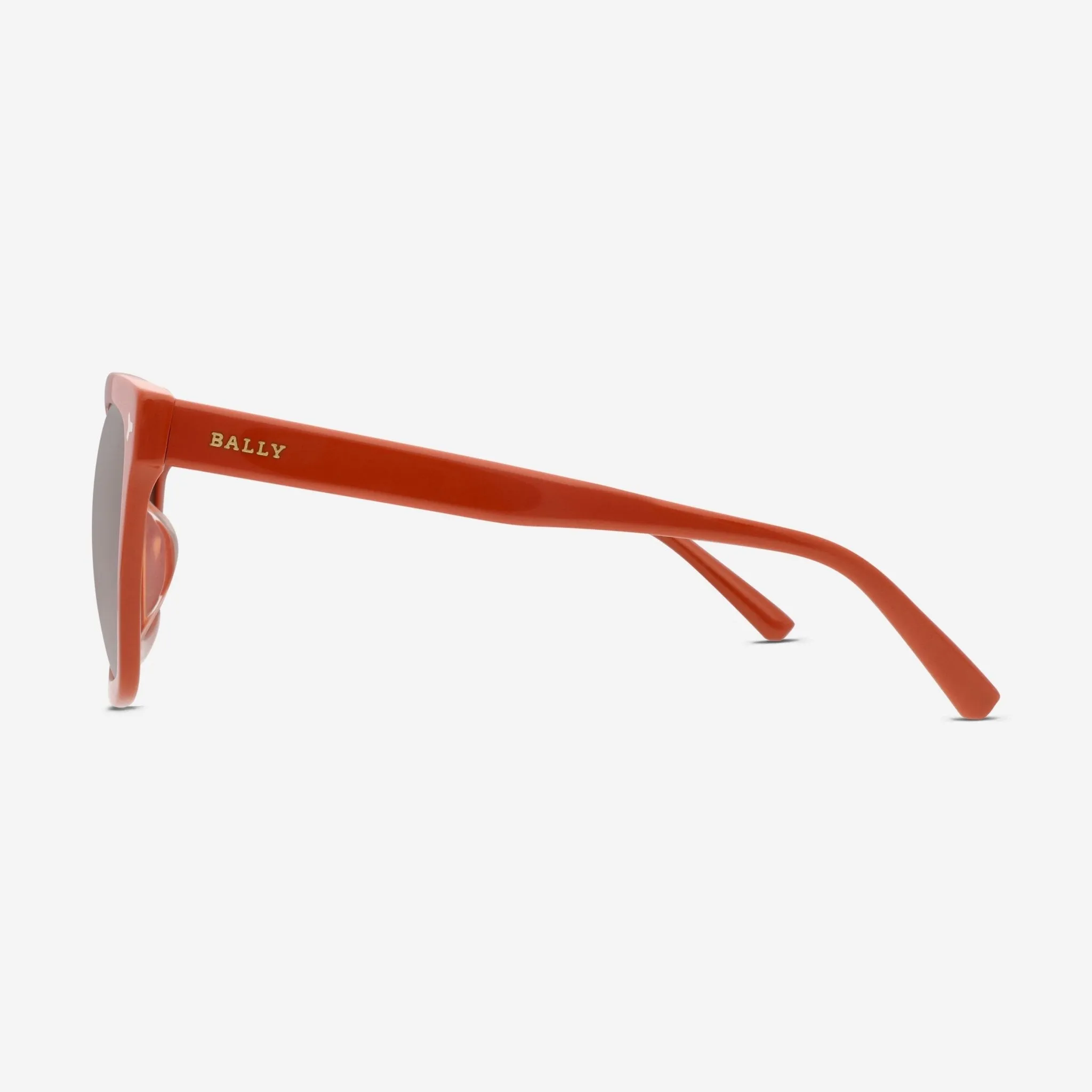 Bally Women's Shiny Orange & Gradient Brown Oversized 53mm Sunglasses BY0034-H