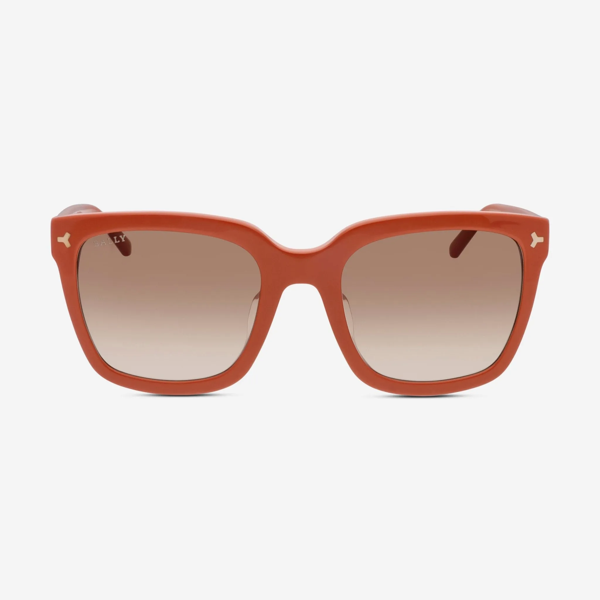 Bally Women's Shiny Orange & Gradient Brown Oversized 53mm Sunglasses BY0034-H