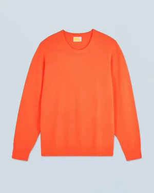 Basic Crew Neck Sweater (H24 / MEN / Utopic Orange)