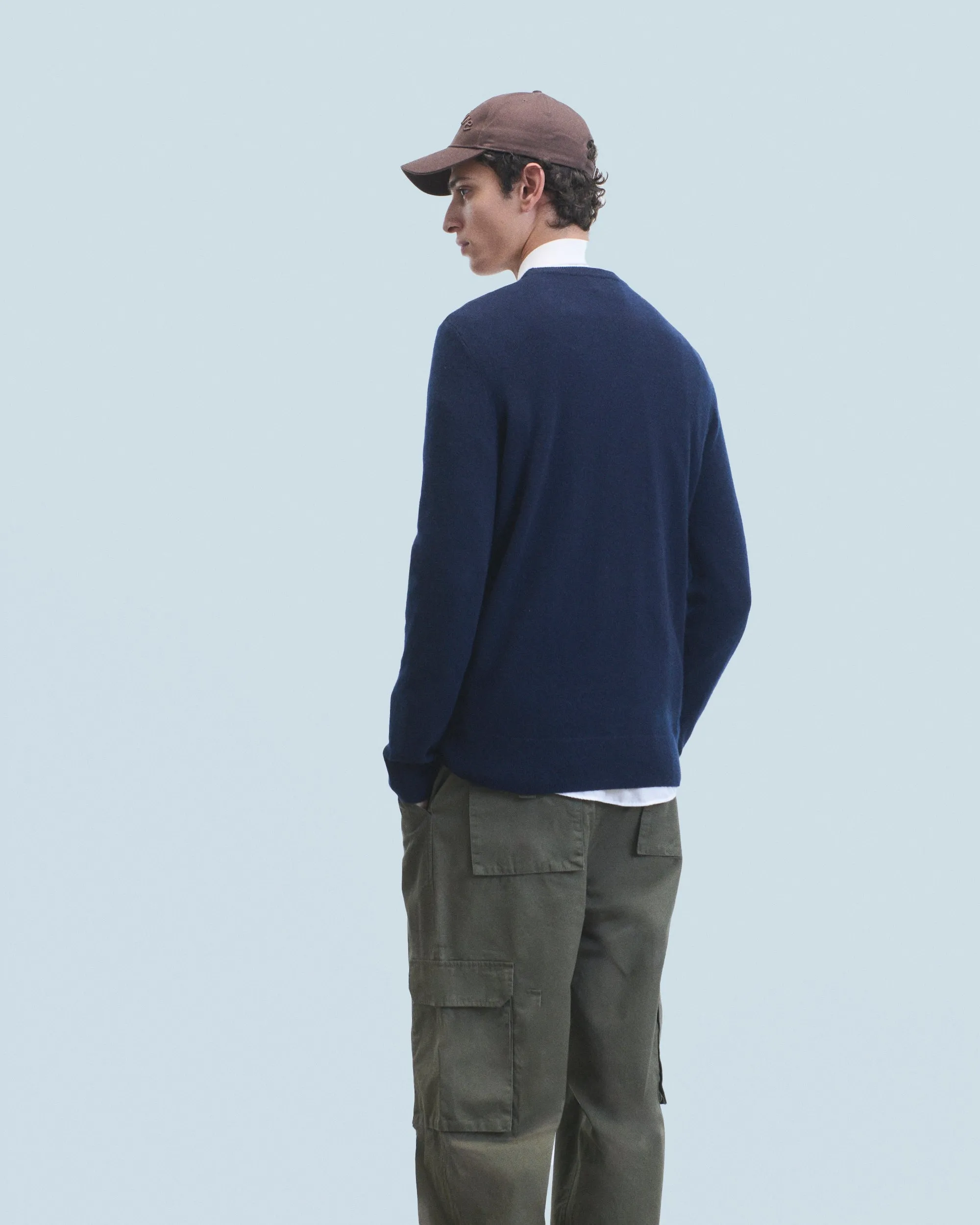 Basic Crew Neck Sweater (H24 / MEN / Utopic Orange)