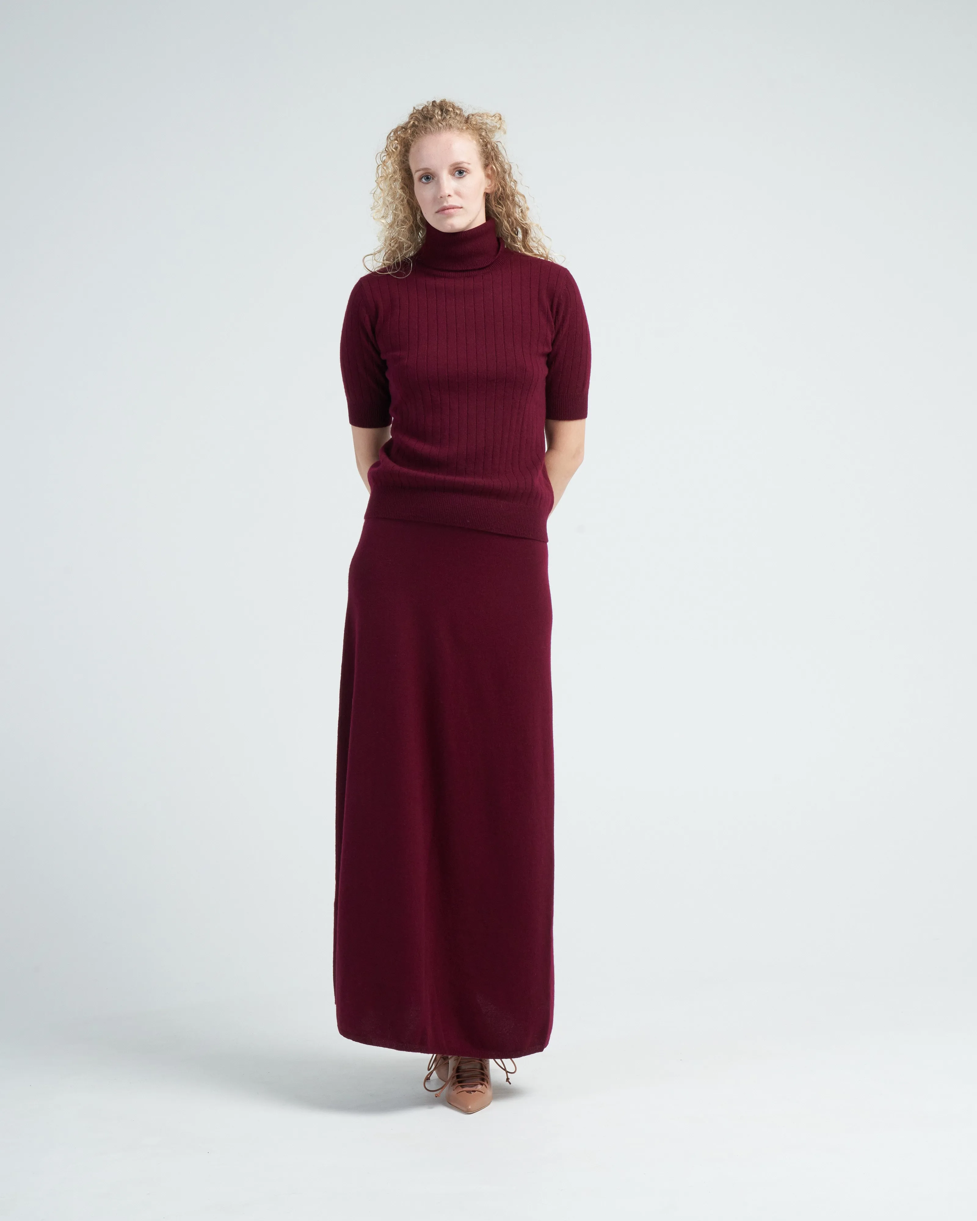 beca sweater - cherry