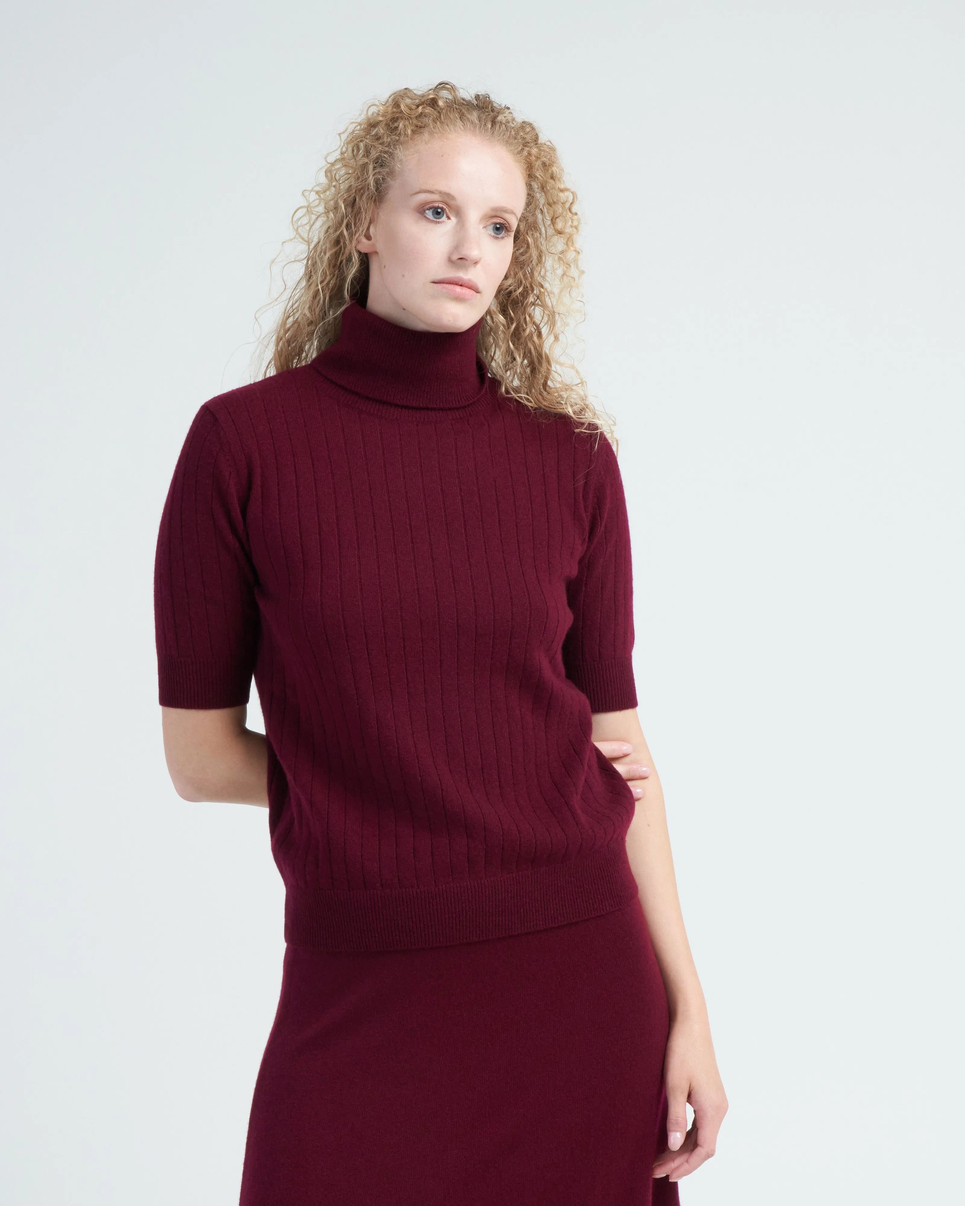 beca sweater - cherry
