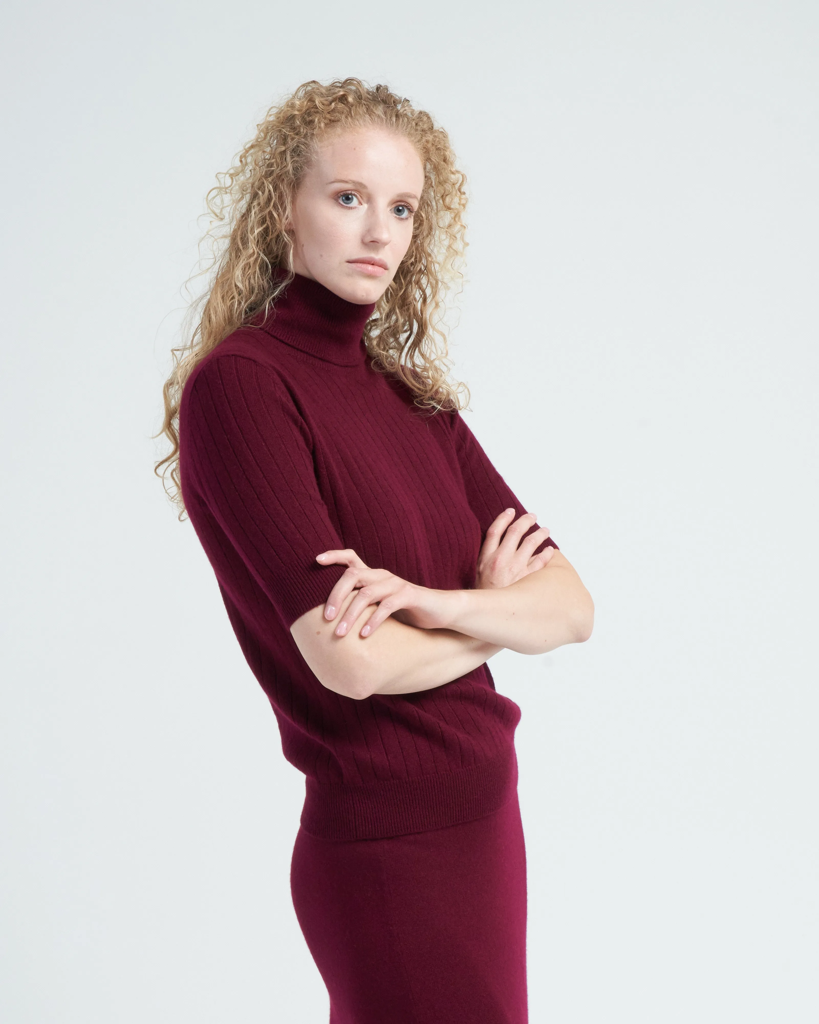 beca sweater - cherry