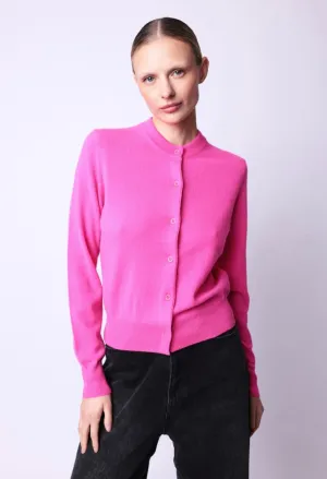 Berenice ATI Cardigan | Pink cashmere cardigan