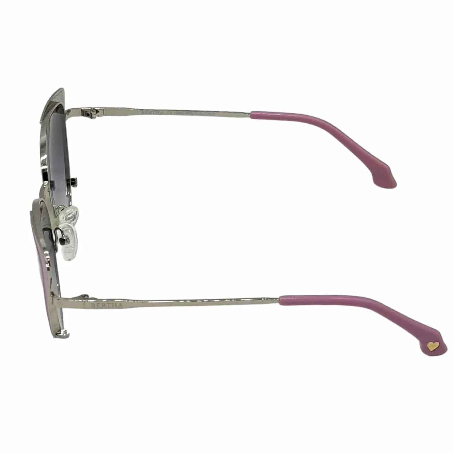 BERTHA Handmade in Italy Bailey Cat Eye Sunglasses - Pink