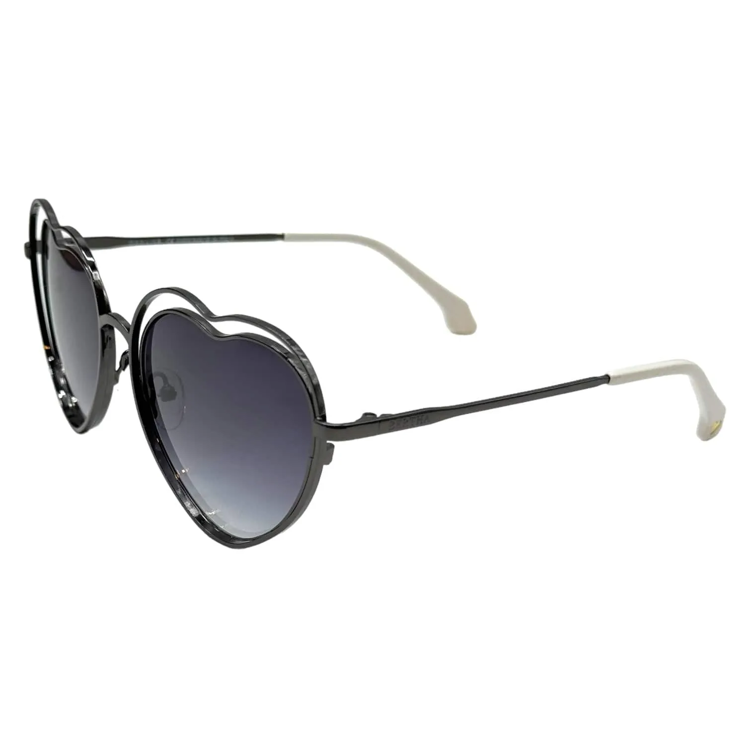 BERTHA Handmade in Italy Lolita Sunglasses - Black