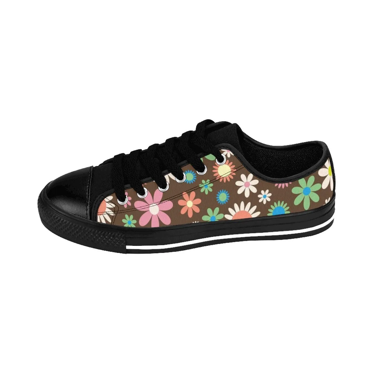 Black Daisy Women's Sneakers