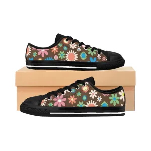 Black Daisy Women's Sneakers