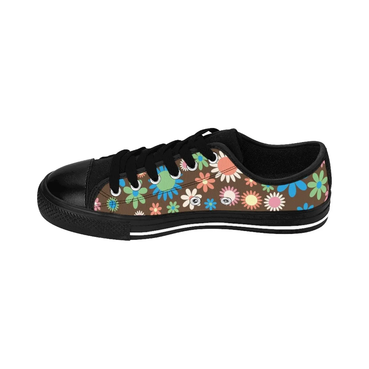 Black Daisy Women's Sneakers