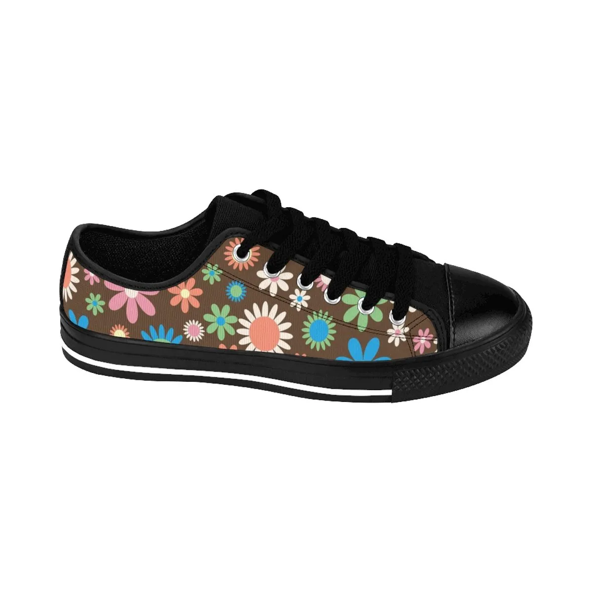 Black Daisy Women's Sneakers