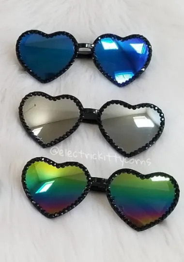 Black Framed Love Kittycorn Sunnies