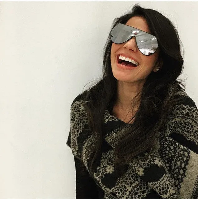 Black Mirrored "Lena" Aviators