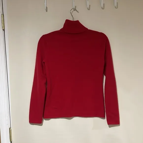 Black Saks Fifth Avenue 100% Cashmere Women’s Turtleneck Sweater Size Large