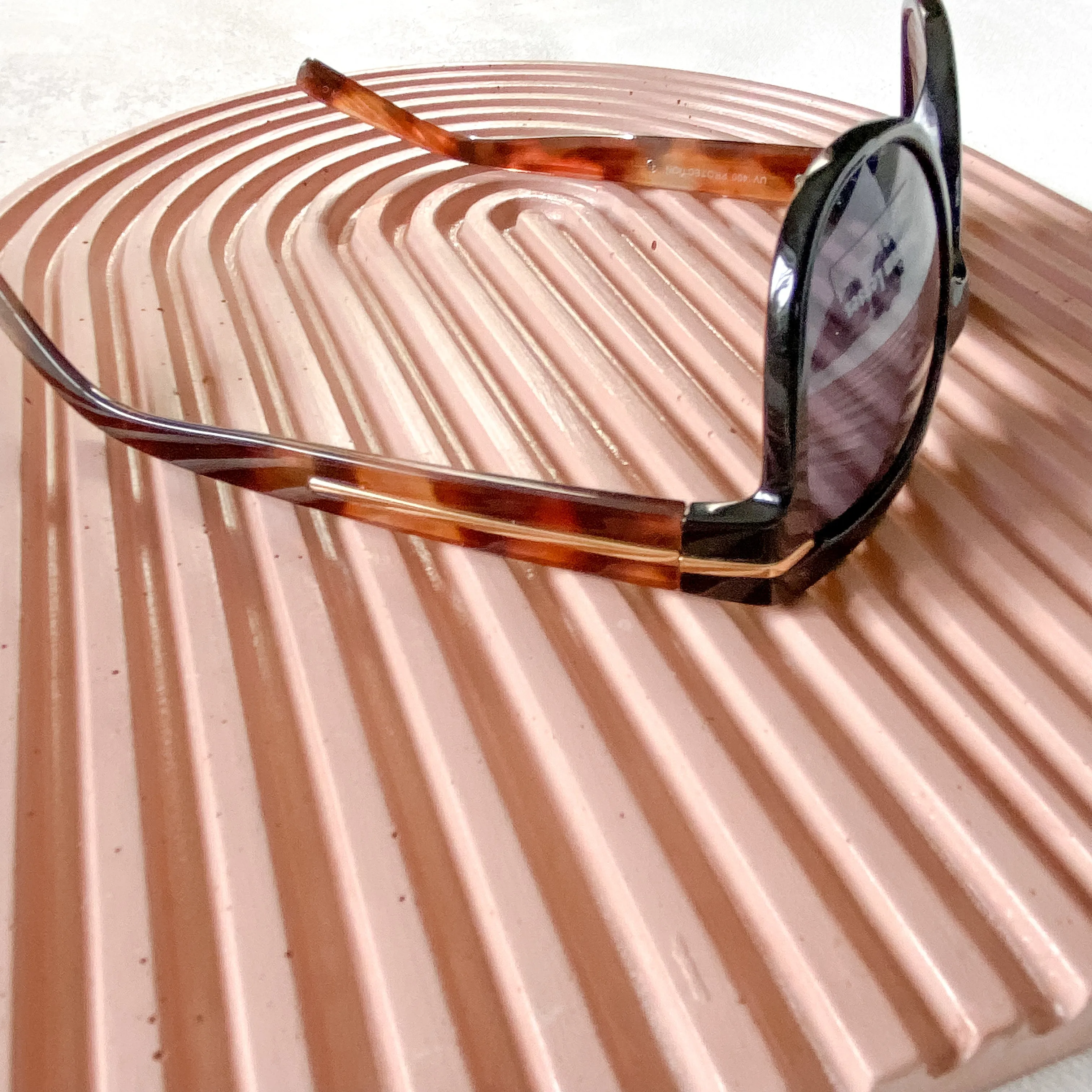 BLACK Tortoise Square Sunglasses