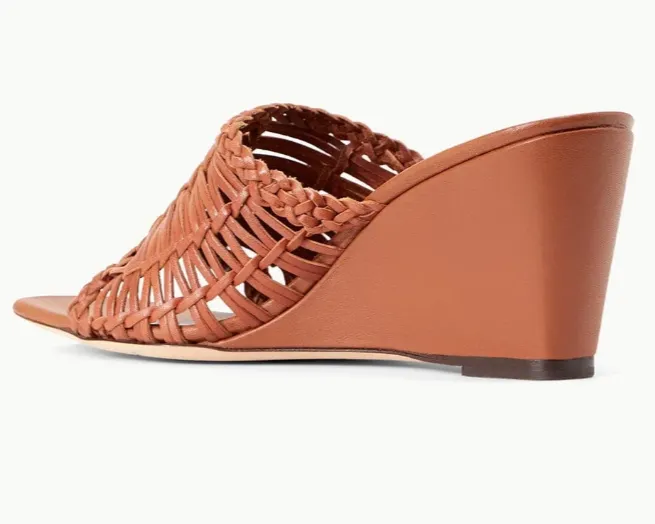 Blair Woven Wedge | Tan