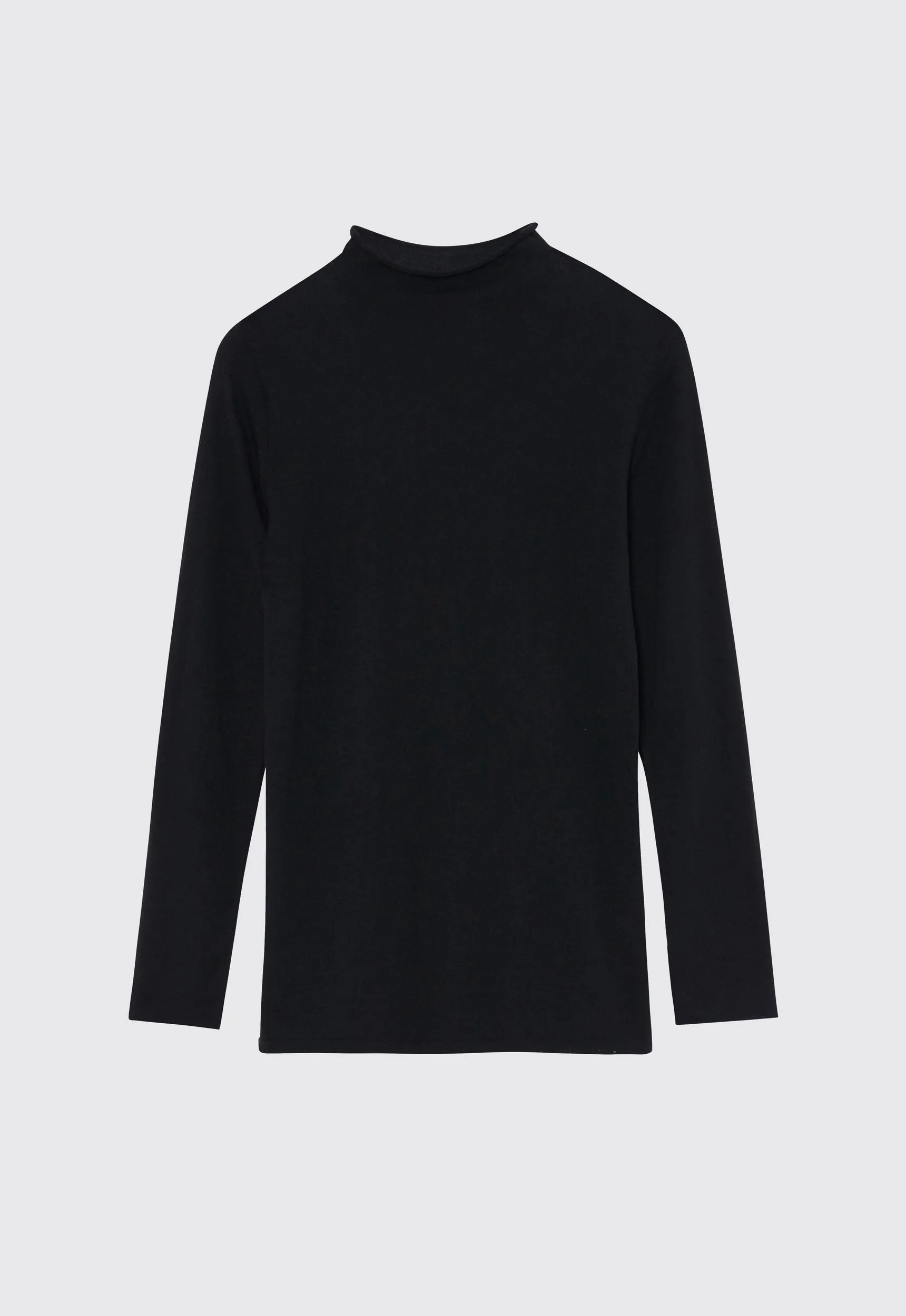 Block Cotton Sweater - Black