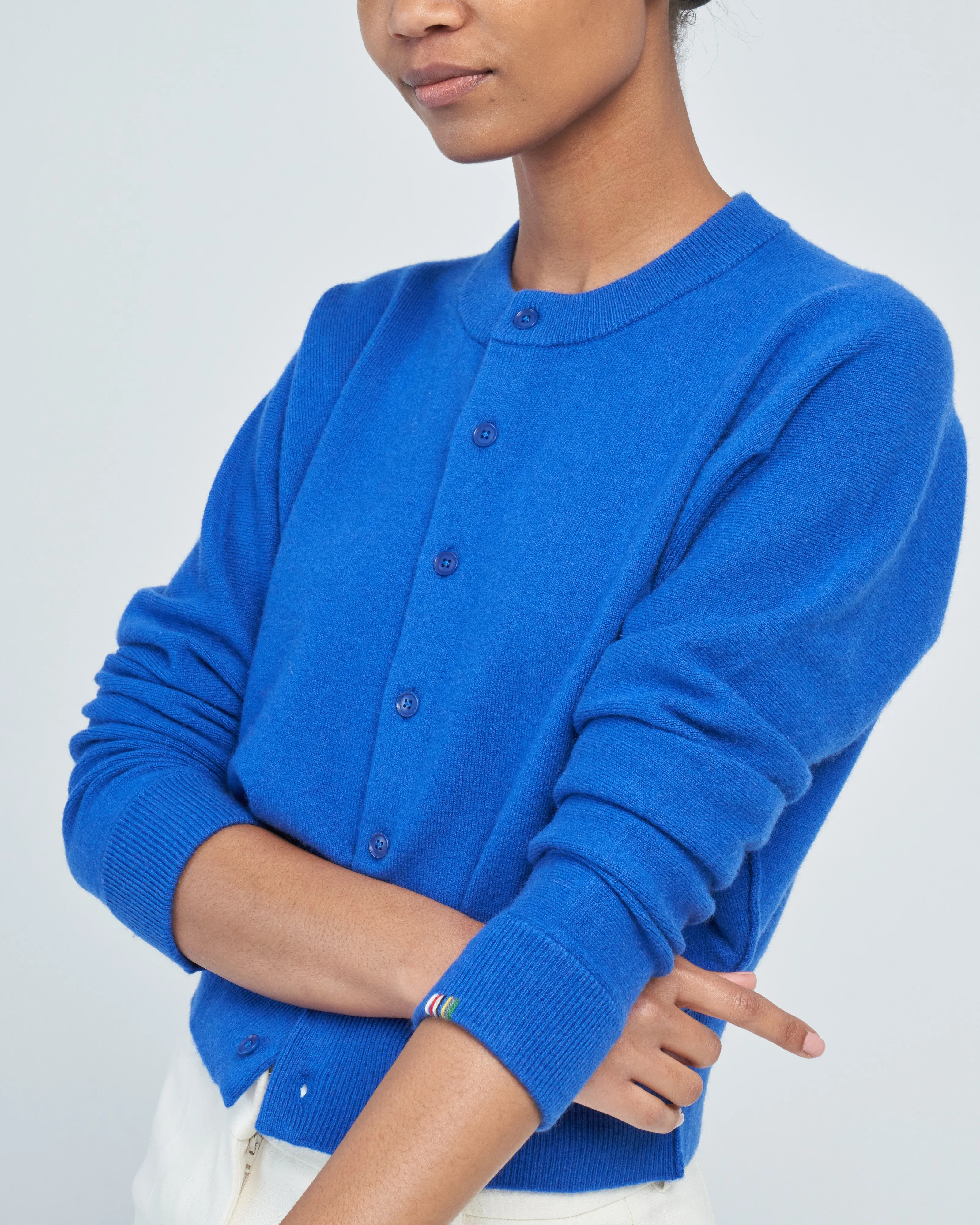 blouson cropped cardigan