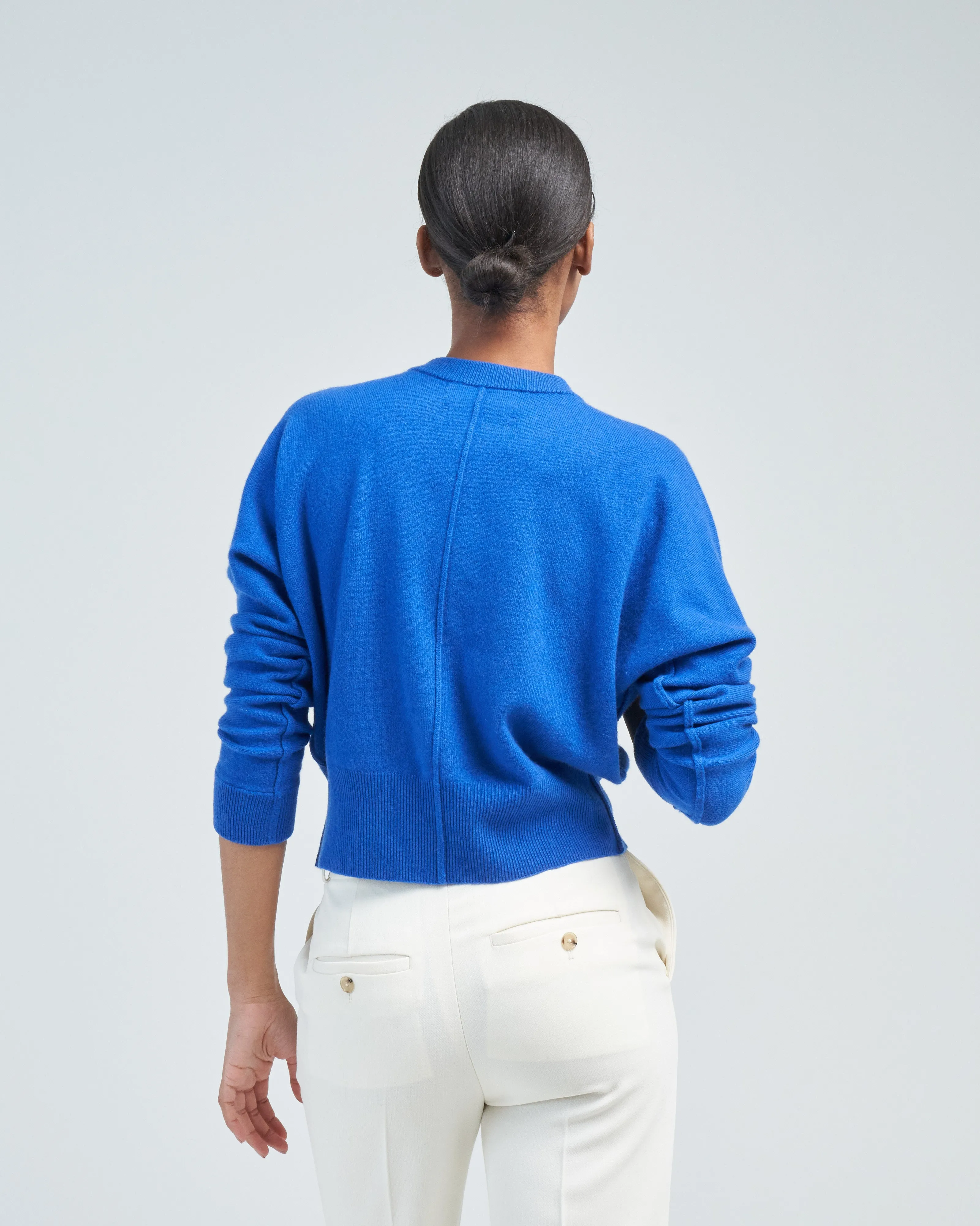 blouson cropped cardigan