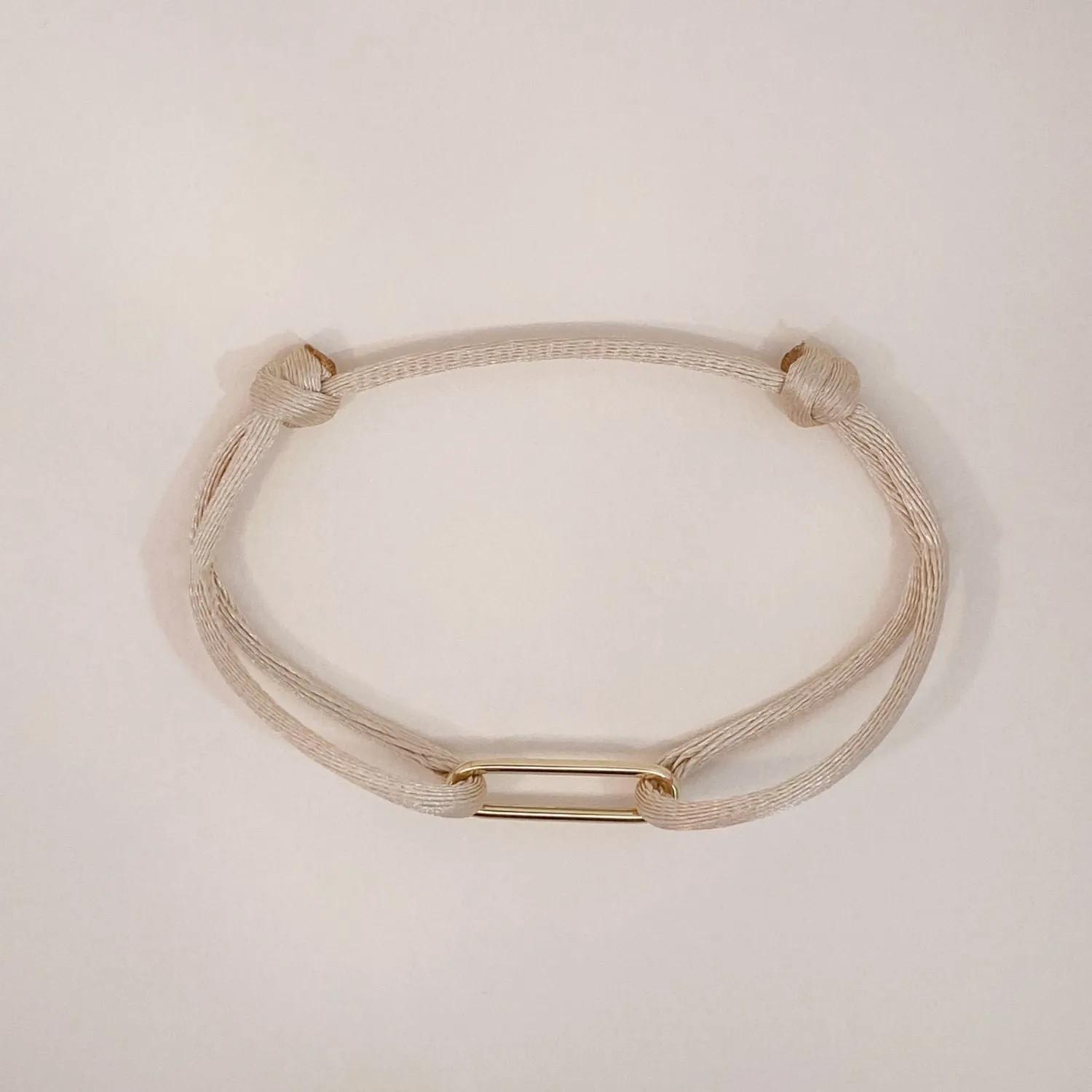 Bold Link Satin Bracelet