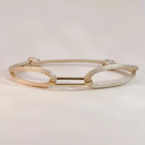 Bold Link Satin Bracelet