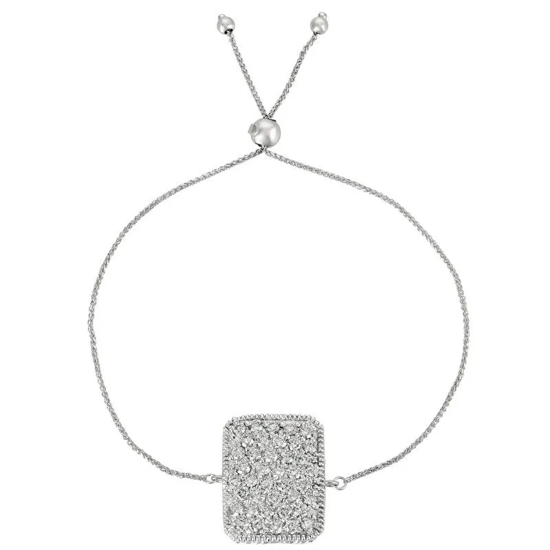 BOLO DIAMOND RECTANGLE BRACELET 14K GOLD (1.25 CTW)