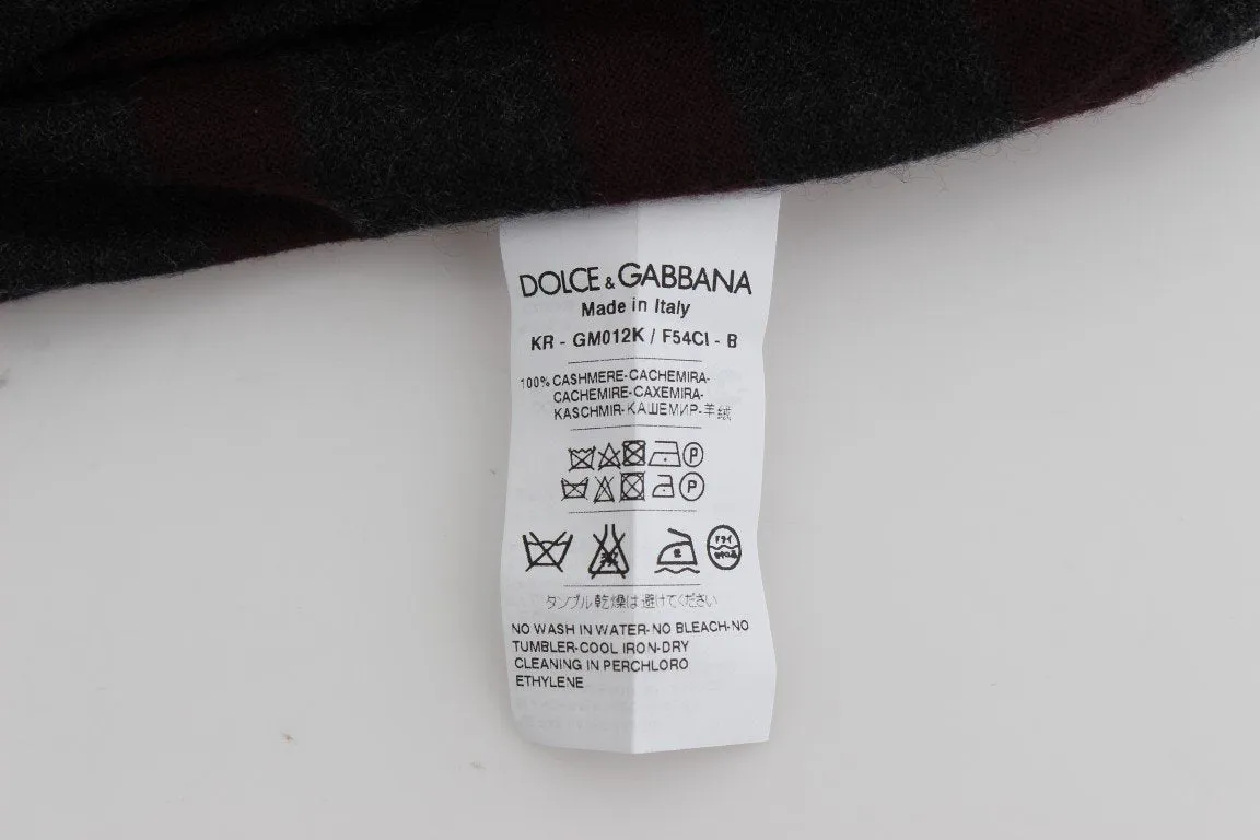 Bordeaux Gray Cashmere Pullover Sweater