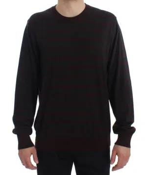 Bordeaux Gray Cashmere Pullover Sweater