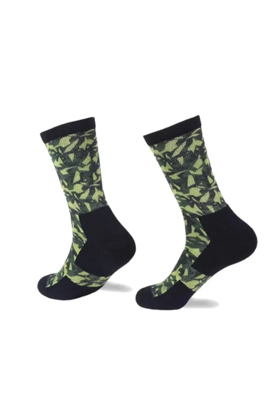 BOULDER WAY MEDIUM CREW socks BWCM5002 HIGH SUMMER M (41-43)-Green