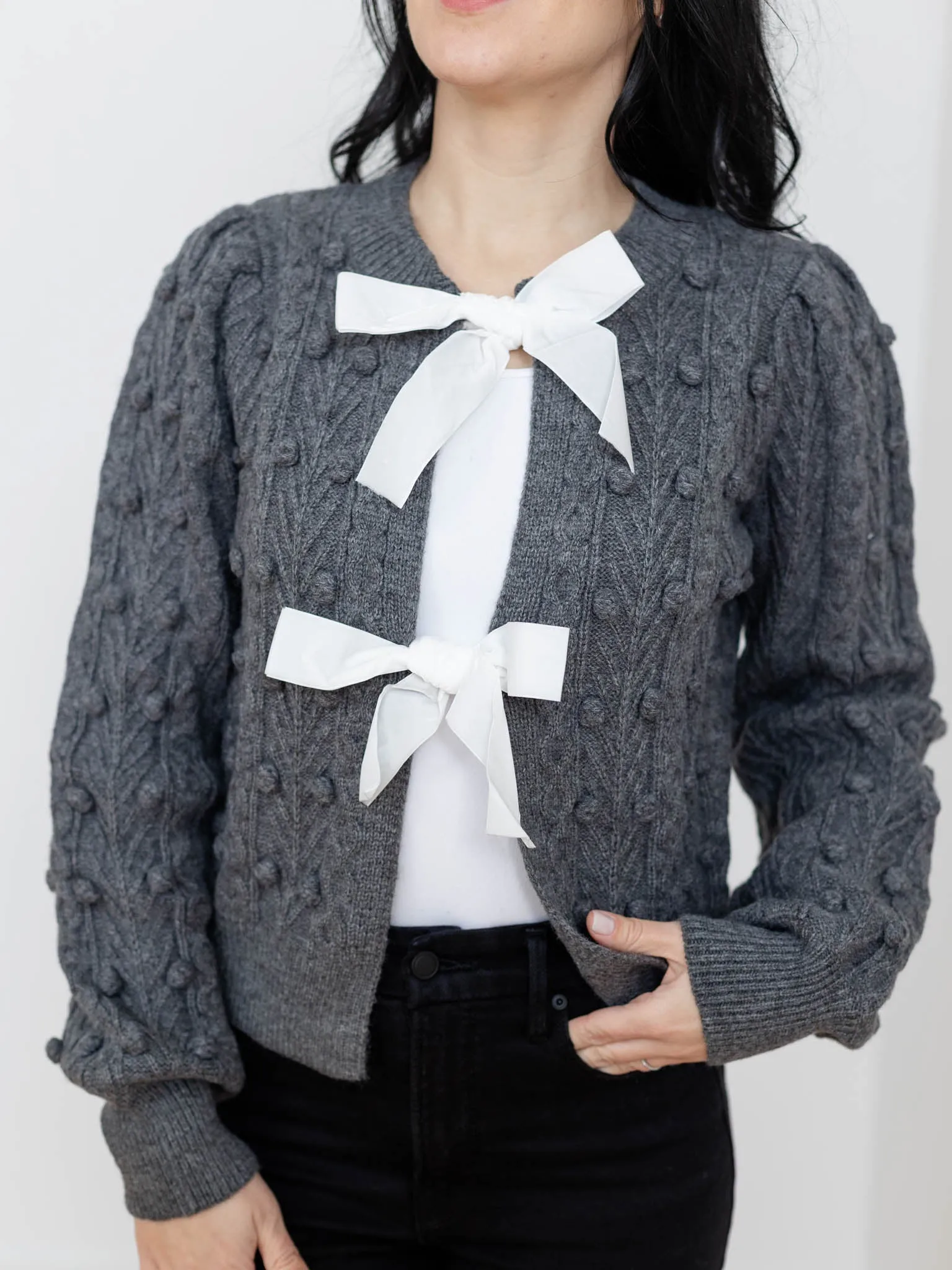 Bow Front Detail Sweater