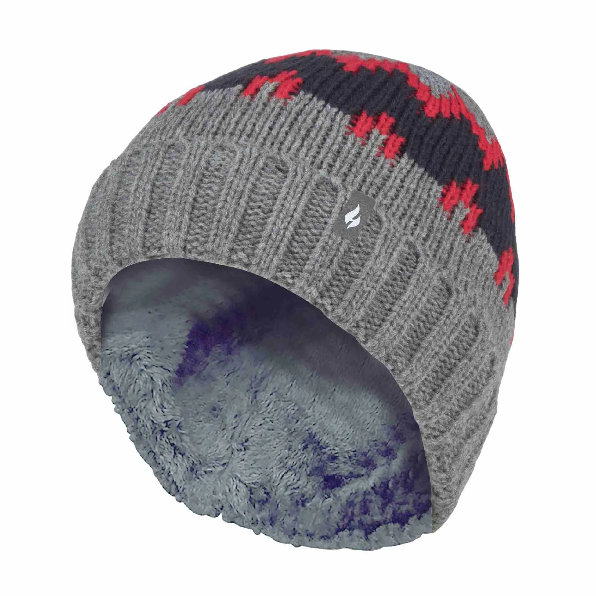 Boys Thick Ribbed Patterned Knitted Soft Beanie Hat