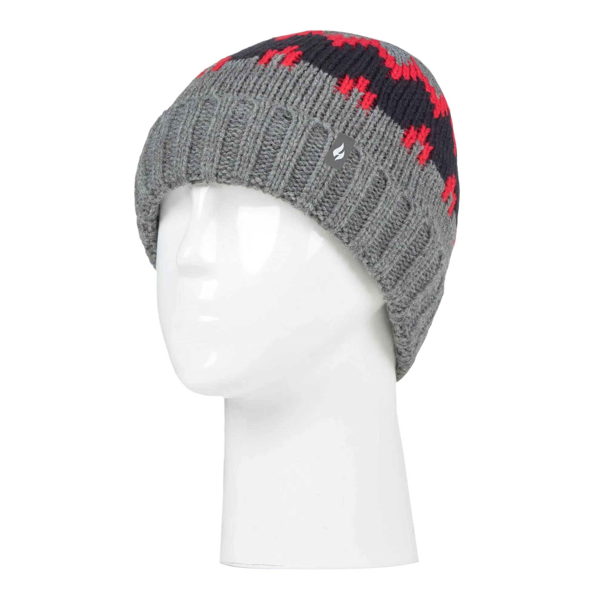 Boys Thick Ribbed Patterned Knitted Soft Beanie Hat