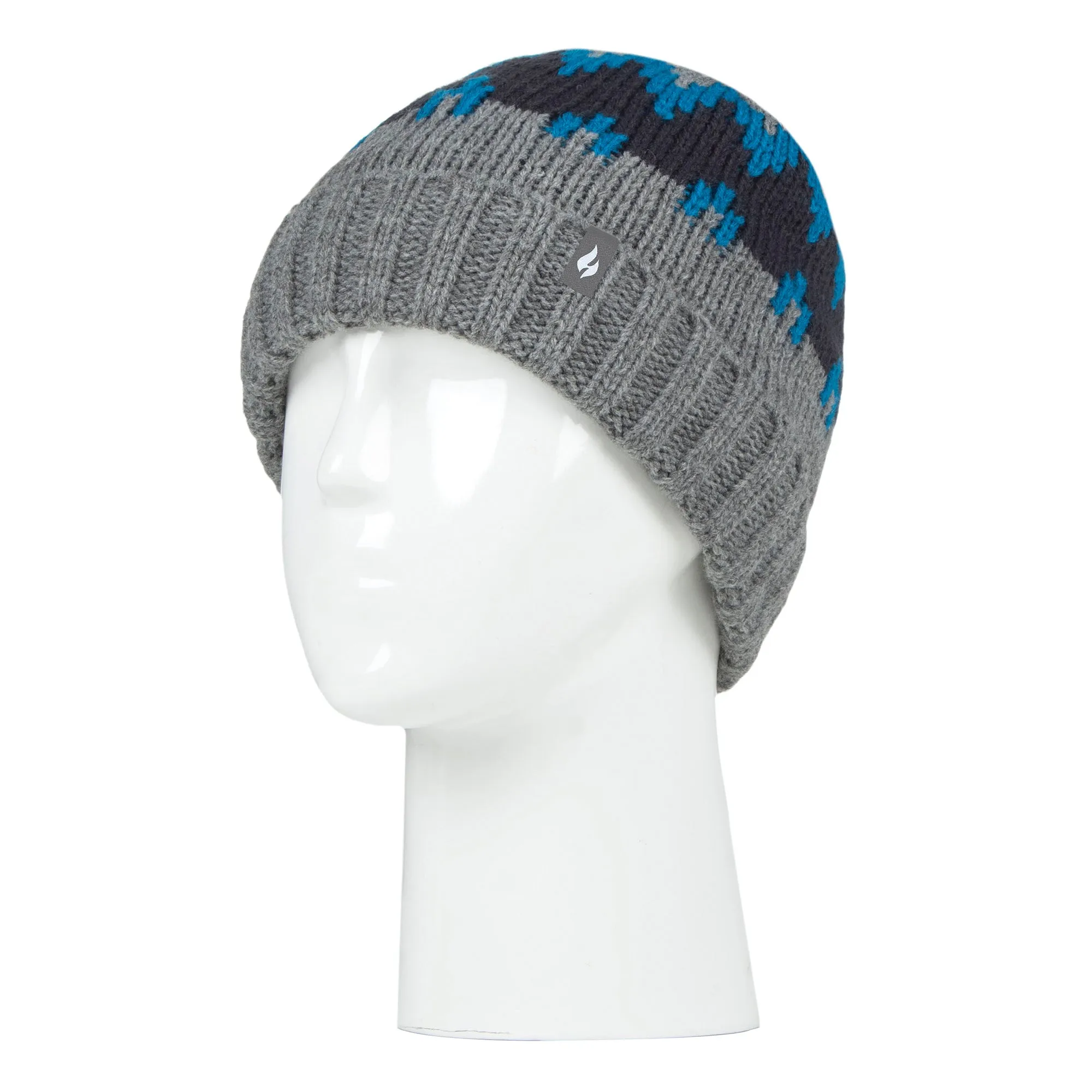 Boys Thick Ribbed Patterned Knitted Soft Beanie Hat